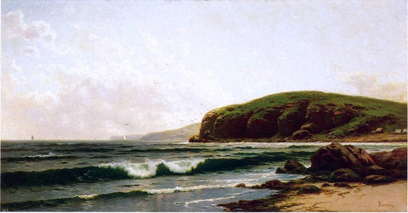  Alfred Thompson Bricher Headlands and Breakers - Grand Manan Maine - Canvas Art Print