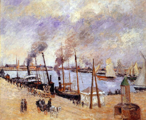  Camille Pissarro The Port of Le Havre - Canvas Art Print