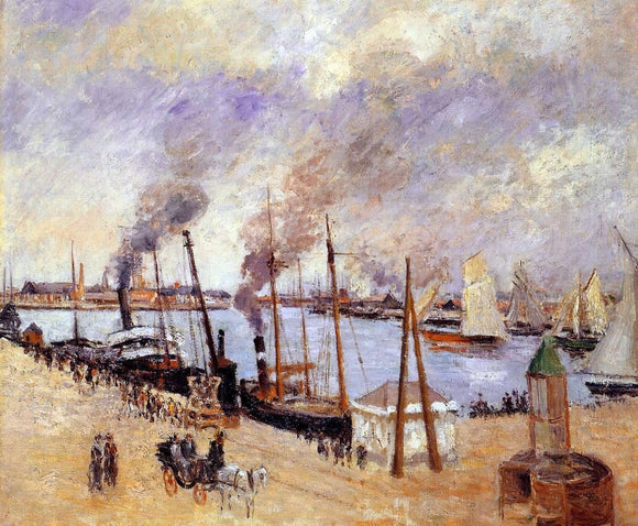  Camille Pissarro The Port of Le Havre - Canvas Art Print