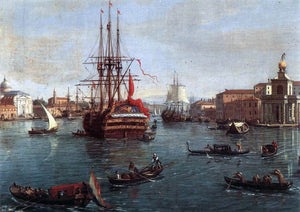  Caspar Andriaans Van Wittel Bacino di San Marco (detail) - Canvas Art Print