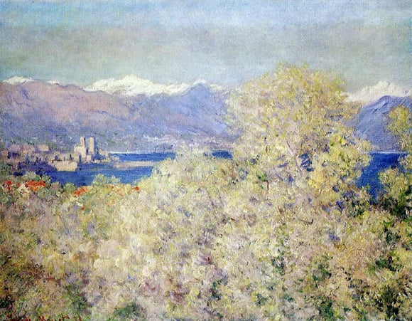  Claude Oscar Monet Antibes - View of the Salis Gardens - Canvas Art Print