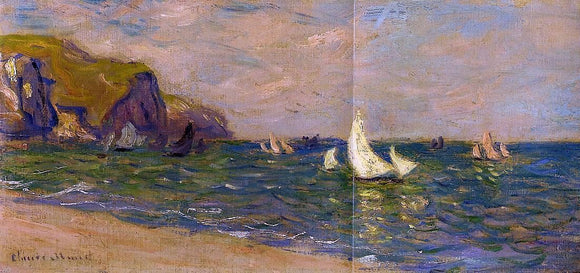  Claude Oscar Monet Sailboats at Sea, Pourville - Canvas Art Print