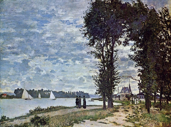  Claude Oscar Monet The Banks of the Seine at Argenteuil - Canvas Art Print