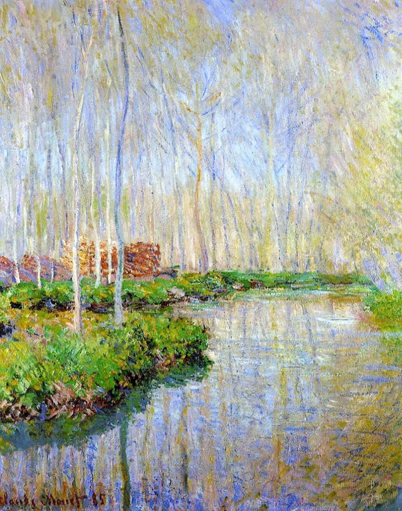  Claude Oscar Monet The River Epte - Canvas Art Print
