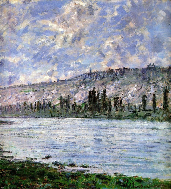  Claude Oscar Monet The Seine at Vetheuil (detail) - Canvas Art Print
