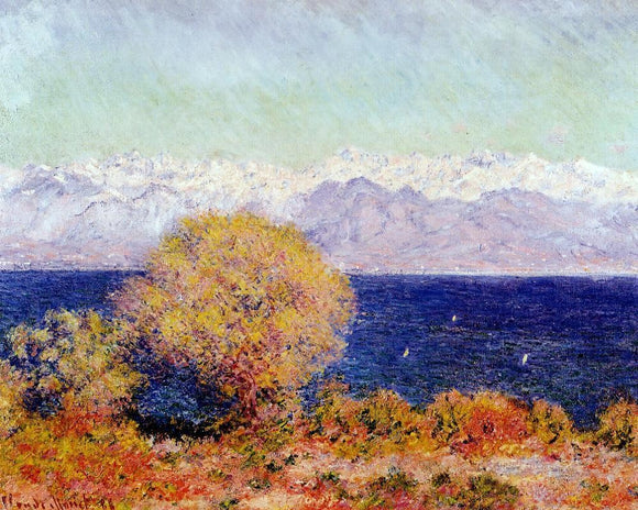  Claude Oscar Monet View of Antibes from the Plateau Notre-Dame - Canvas Art Print