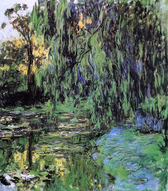  Claude Oscar Monet Weeping Willow and Water-Lily Pond - Canvas Art Print