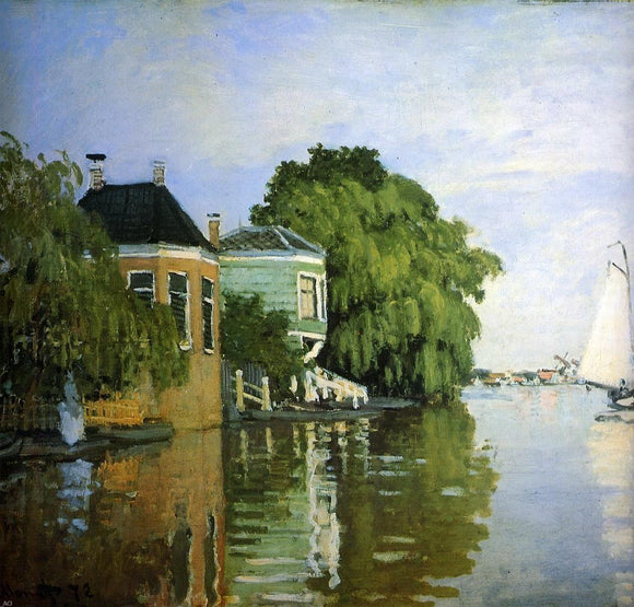  Claude Oscar Monet Zaandam (detail) - Canvas Art Print