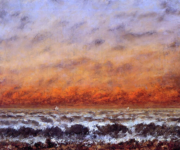  Gustave Courbet Seascape - Canvas Art Print