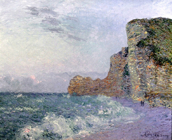  Gustave Loiseau Cliffs in Normandy - Evening - Canvas Art Print