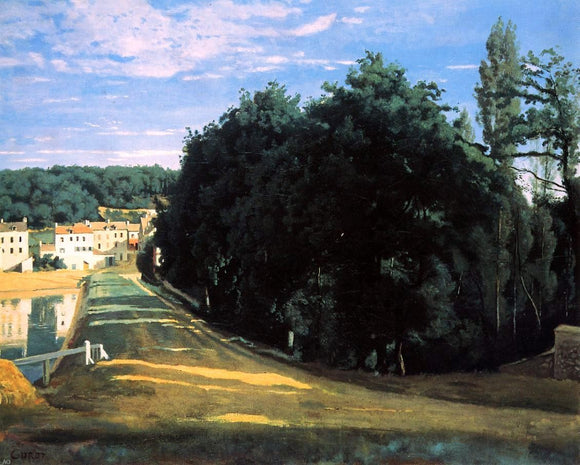  Jean-Baptiste-Camille Corot Ville d'Avray - the Chemin de Corot - Canvas Art Print