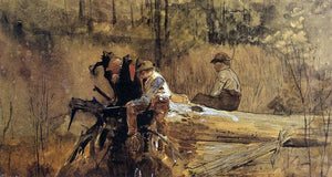  Winslow Homer Waiting for a Bite (also known as Why Don't the Suckers Bite?) - Canvas Art Print