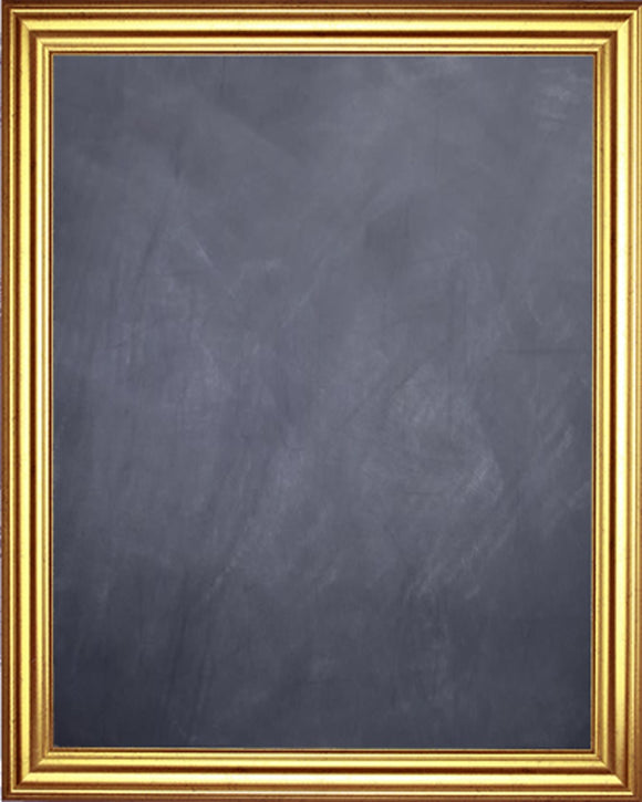 Framed Chalkboard - Gold Finish Frame with Black Splatter