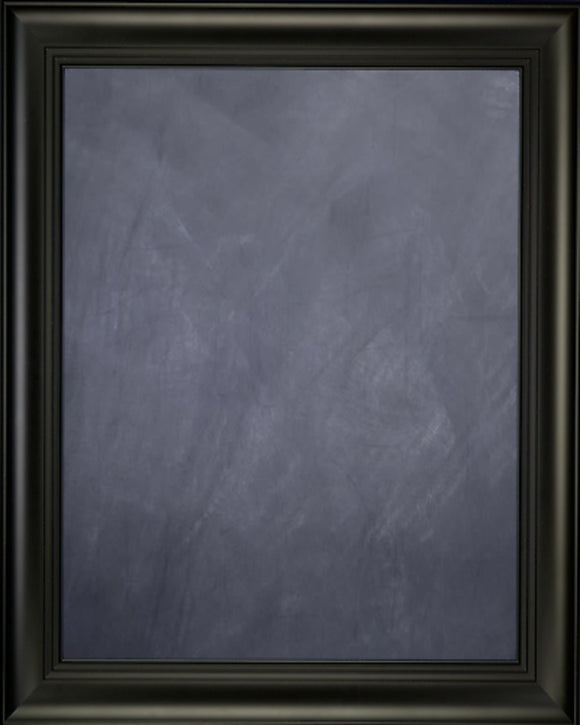 Framed Chalkboard - with Black Finish Frame with Triple Step Lip