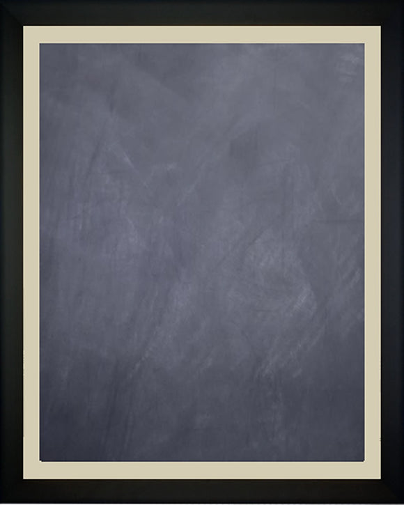 Framed Chalkboard - Black with Silver Finish Slope Frame