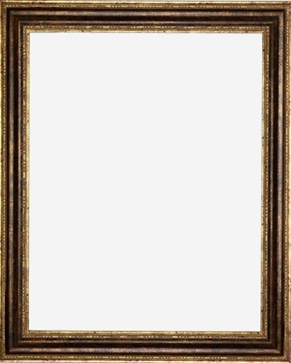 Designer Bronze Finish with Rounded Panel Picture Frame, 2 1/2