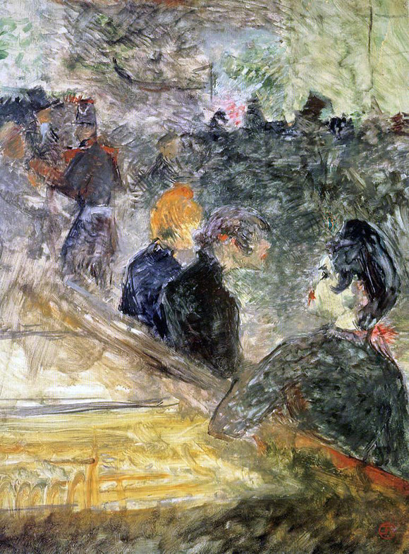  Henri De Toulouse-Lautrec Ball at the Moulin de la Galette - Canvas Art Print