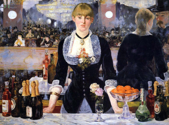  Edouard Manet A Bar at the Folies-Bergere - Canvas Art Print