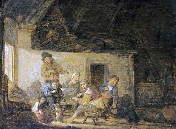  Pieter Symonsz Potter A Barn Interior - Canvas Art Print