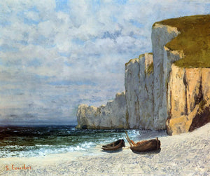  Gustave Courbet A Bay with Cliffs - Canvas Art Print