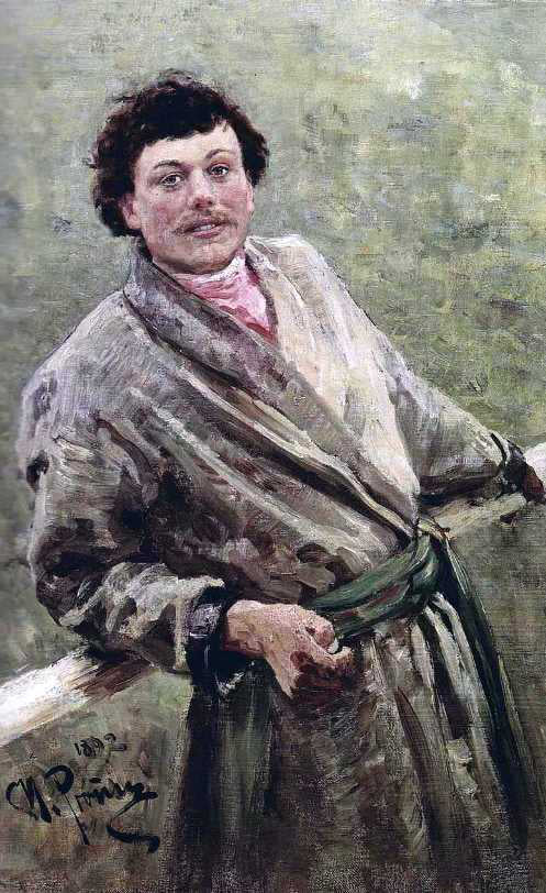  Ilia Efimovich Repin A Belorussian, Portrait of Sidor Shavrov - Canvas Art Print