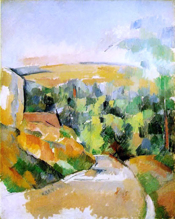  Paul Cezanne A Bend in the Road - Canvas Art Print