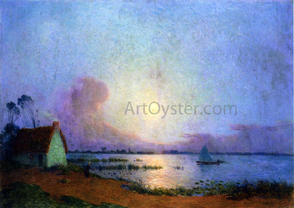  Ferdinand Du Puigaudeau A Blue Evening over the Grande Briere Marsh - Canvas Art Print