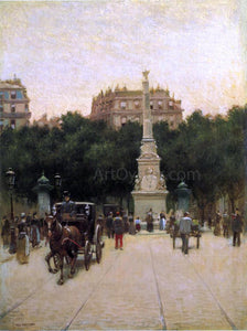  Paul Cornoyer A Boulevard in Paris - Canvas Art Print