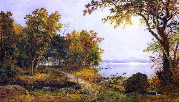  Jasper Francis Cropsey A Cabin on Greenwood Lake - Canvas Art Print