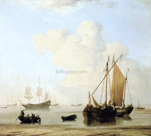  The Younger Willem Van de Velde A Calm - Canvas Art Print