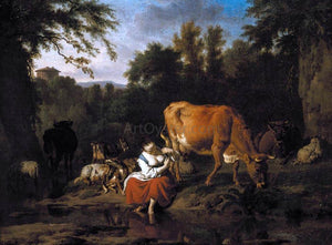  Adriaen Van de Velde A Classical Landscape - Canvas Art Print