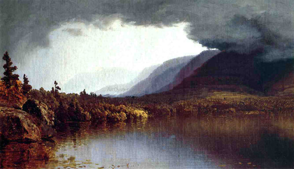  Sanford Robinson Gifford Coming Storm on Lake George - Canvas Art Print