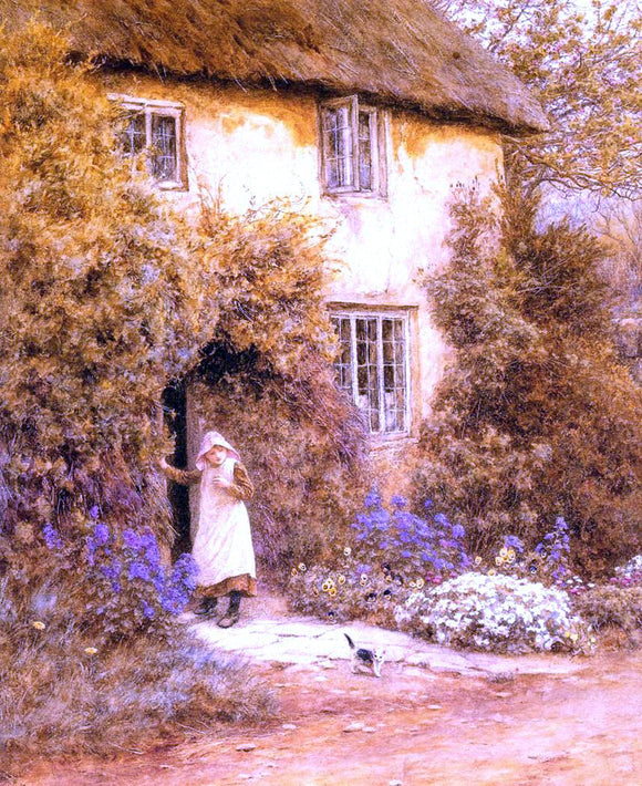  Helen Allingham A Cottage Door - Canvas Art Print
