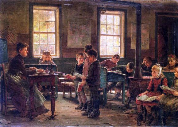  Edward Lamson Henry A Country School - Canvas Art Print