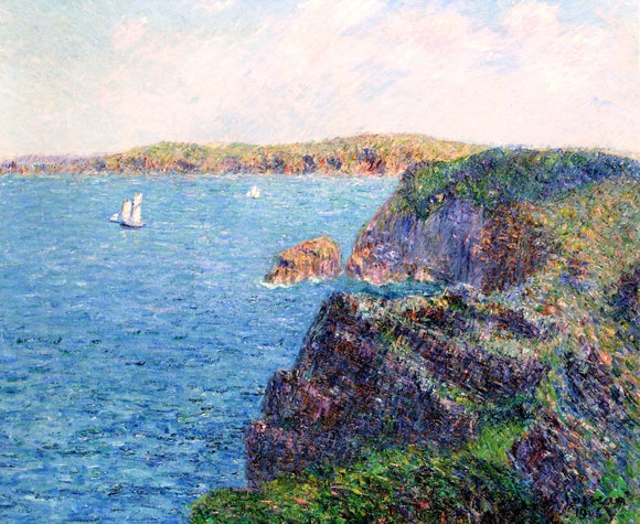  Gustave Loiseau A Cove at Sevignies, Cap Frehel - Canvas Art Print