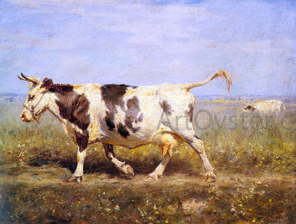  Michael Therkildsen A Cow on a Path - Canvas Art Print