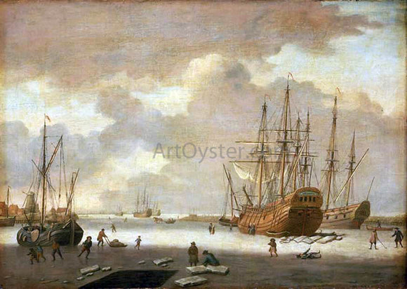  Adam Silo A Dutch Whaler and Other Vessels in the Ice - Canvas Art Print