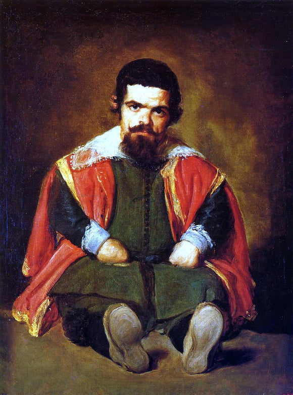  Diego Velazquez Dwarf Sitting on the Floor - Canvas Art Print