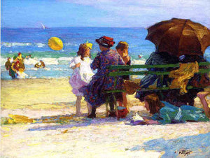  Edward Potthast A Family Outing - Canvas Art Print