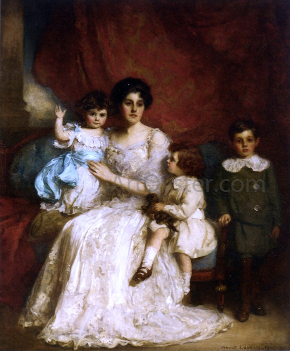  William Mouat Loudan A Family Portrait - Canvas Art Print