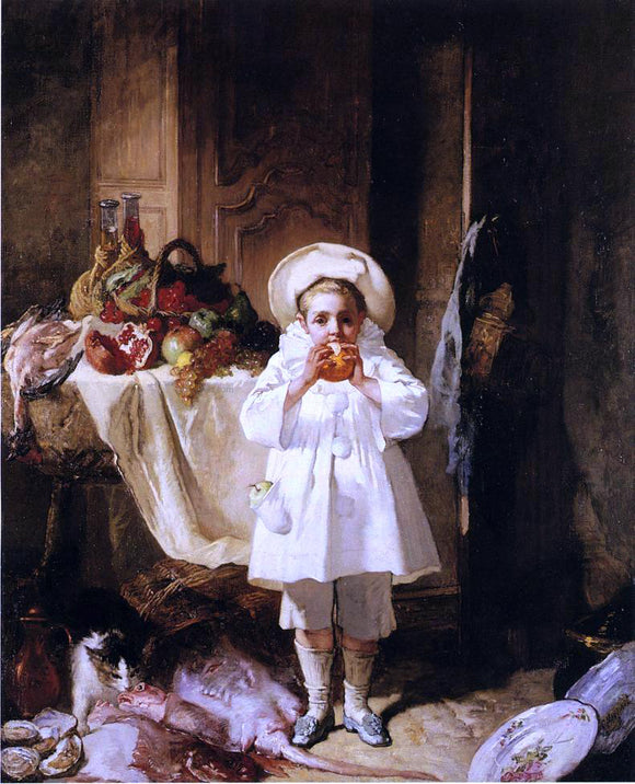  Charles Monginot A Feast for the Young Pierrot - Canvas Art Print