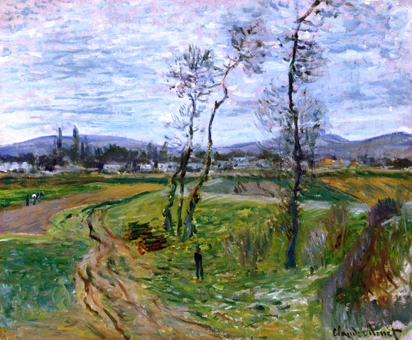  Claude Oscar Monet A Field at Gennevilliers - Canvas Art Print