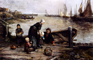  Johan Mari Ten Kate A Fisherman's Family, Marken - Canvas Art Print