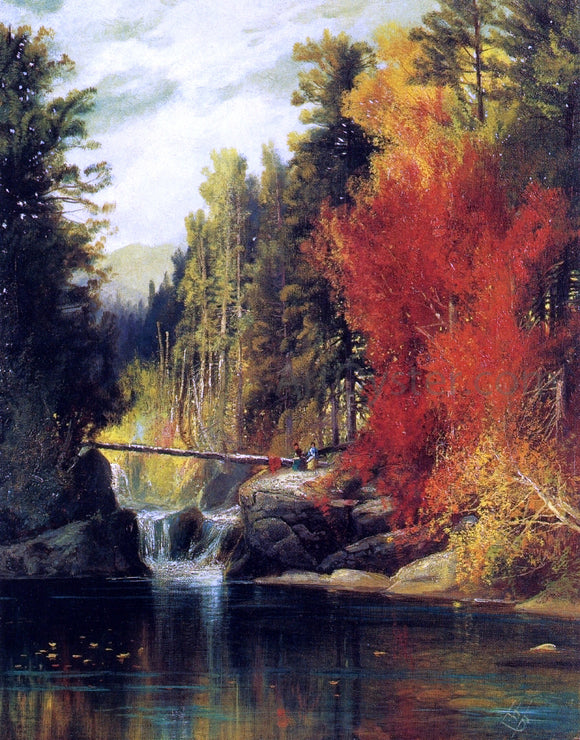  Harrison Bird Brown Foliage Picnic - Canvas Art Print