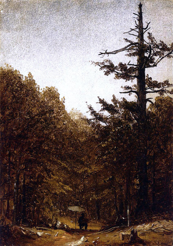  Sanford Robinson Gifford A Forest Road - Canvas Art Print