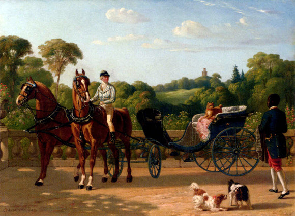  Henri D'Annecy (Comte De) Montpezat A Frivolous Ride - Canvas Art Print