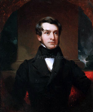  Henry Inman A Gentleman of the Wilkes Family - Canvas Art Print