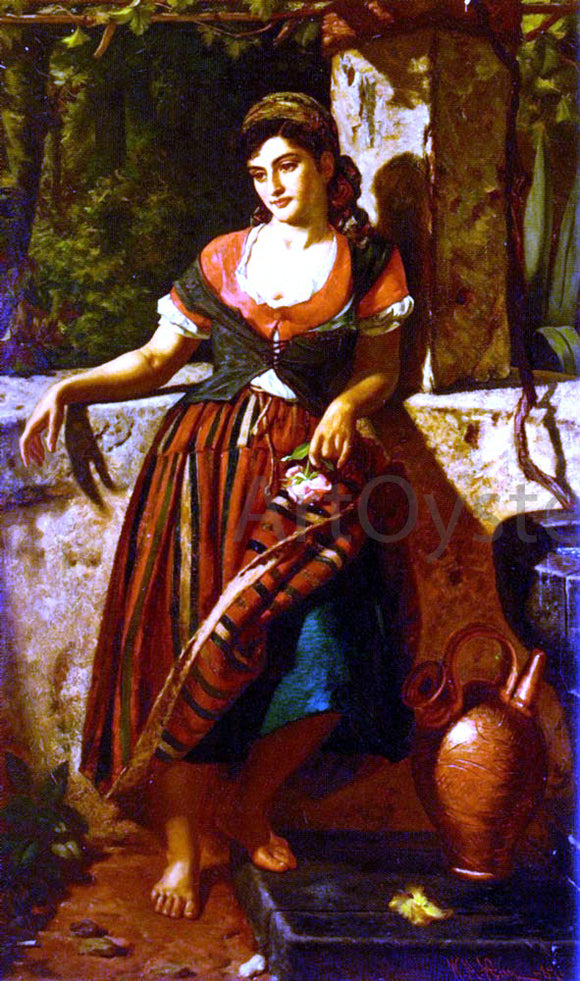  William M Hay A Girl Of Maderia - Canvas Art Print