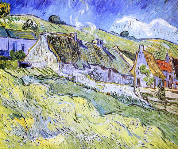  Vincent Van Gogh A Group of Cottages - Canvas Art Print