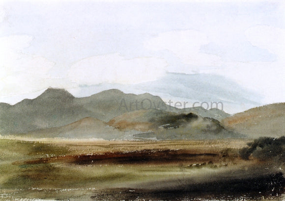  Cornelius Varley A Hilly Landscape - Canvas Art Print
